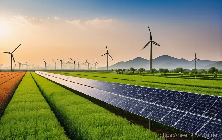 환경 기술 혁신 - **Prompt 1: The Dawn of Clean Energy in India**
"A breathtaking panoramic view of a modern, eco-...