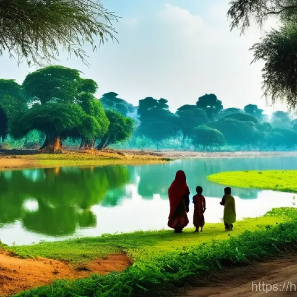 환경 법률의 발전 - **Prompt:** "A captivating visual contrast depicting India's journey with environmental protection. ...