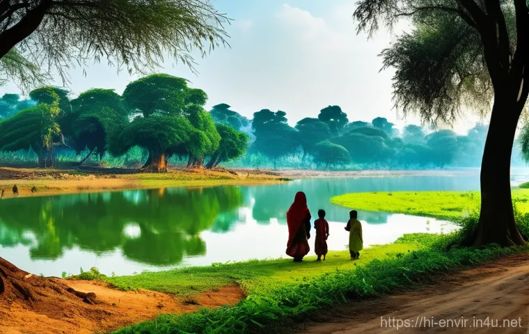 환경 법률의 발전 - **Prompt:** "A captivating visual contrast depicting India's journey with environmental protection. ...